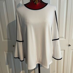What’re and black blouse